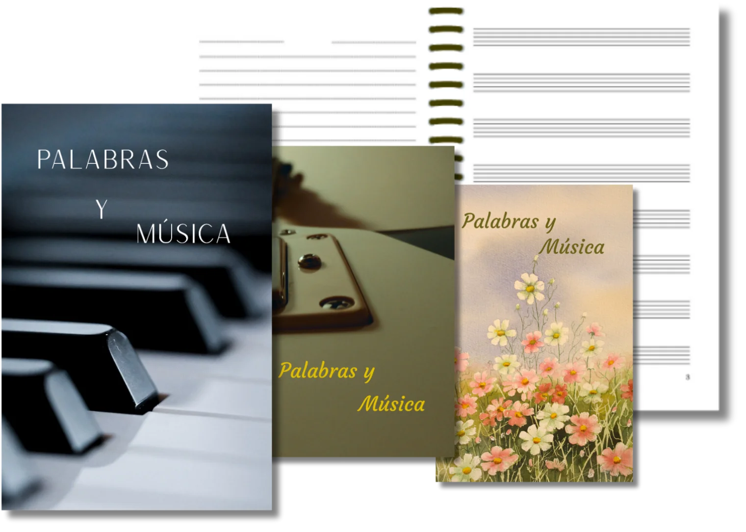 Cuadernos mixtos con diferentes portadas
